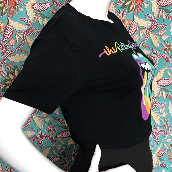 2019 Official Release the Rolling Stones Cropped T-Shirt Size S-XL (Stretchy) - Picture 9 of 11